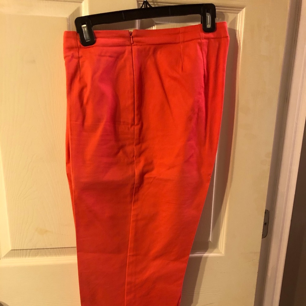 Dark peach crop pants